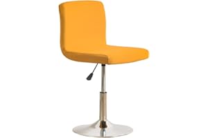 Meigeh Fundas para taburetes de Bar Fundas para sillas Fundas para sillas con Respaldo bajo Fundas para taburetes elástico Amarillo 4 Piezas