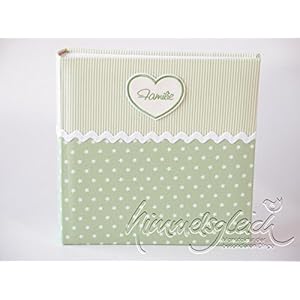 Fotoalbum Sterne Streifen hellgrün