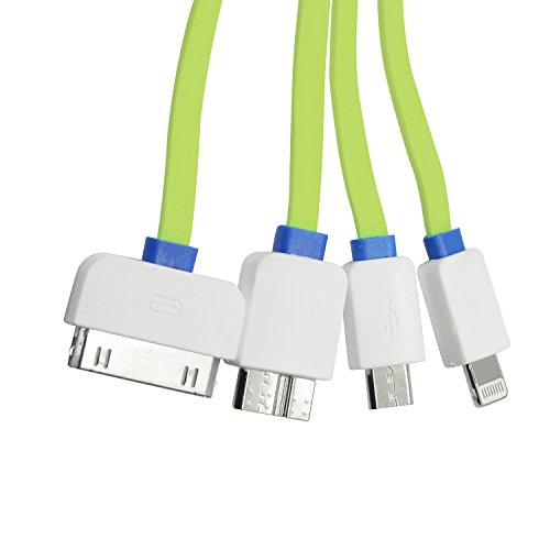 Original iProtect® Universal USB Ladekabel u Datenkabel Adapter für Apple iPhone, iPod , iPad und alle Geräte mit MicroUSB Anschluss (USB 2.0/3.0) von Sony, LG, Huawei, Samsung, HTC usw. in grün - 3