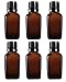 10 Ml (0.33 Fl Oz) Square Amber Glass Bottle With Euro Dropper for Essential Oils (6 Bottles) RS.589.00