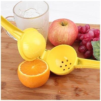 ducomi® Easy Squeeze – Saftpresse manuell aus Aluminiumlegierung – Zitronenpresse einfach und schnell Ihre Lieblings-Zitrusfrüchte – erhältlich in 3 Größen S (Lime) - 9