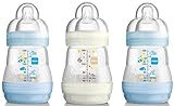 BPA-frei MAM- Flasche Anti-Koliken 160ml - 3Pk Boy (Blau / Weiß)