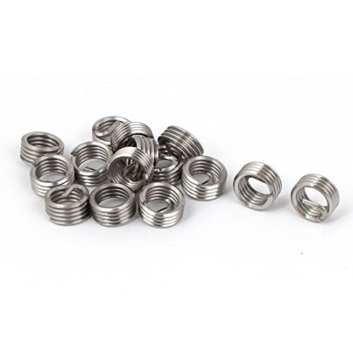 Preisvergleich Produktbild DealMux M6x1mmx1D Stainless Steel Helicoil Wire Thread Repair Inserts 15pcs