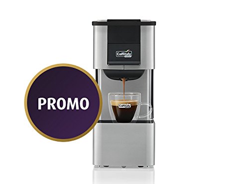 détail Machine à café caffitaly Iris Gris + 60 Gélules mixtes en hommage