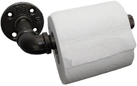 IRWOST - L'Original - Polished raw steel dispenser, toilet paper holder Industrial retro design style.