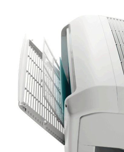De’Longhi PAC WE112 Eco Mobiles Klimagerät (Wasser-Luft-Technologie, Max. Kühlleistung 3,0 kW/11.500 BTU/h, Separate Entfeuchtungsfunktion, Geeignet für Räume bis zu 100 m³) [Energieklasse EEK A+] - 3