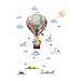 Price comparison product image Dragon Honor Removable Children's Kids Room Wall Stickers Deca ls Home Decals Animals Hot Air Balloon