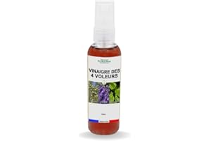 Floralpina Vinaigre des 4 Voleurs 100ml | Spray Traditionnel aux Multiples Bénéfices, Utilisation Polyvalente, Histoire et Origine - 100% Naturel