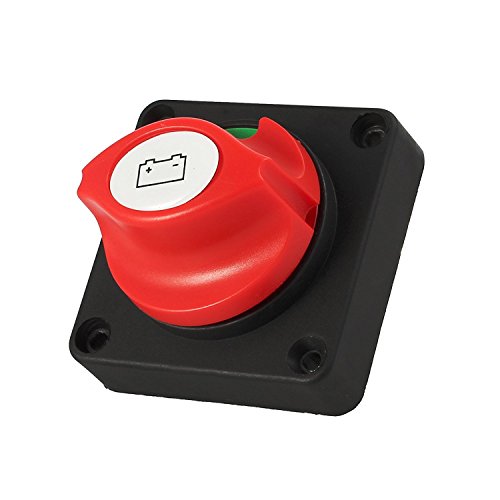 Kamtop Isolatore di Batteria Commutatore 12V/24V/48V 350A Pulsante Removibile Interruttore Batteria Spegimento Switch per Macchina Camion Barca Furgone Caravan Automobili Elettroniche