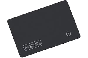 Wallet Tracker Card, Apple Find My Compatible (iOS Only), Slim Smart Bluetooth Tracker, Rechargeable Item Locator for Keys & Luggage, IP68 Waterproof, Gift for Men & Women