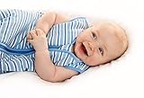 Slumbersac SIMPLY Baby Sleeping Bag 2.5 Tog - Blue Stripes Jersey, 12-36 months