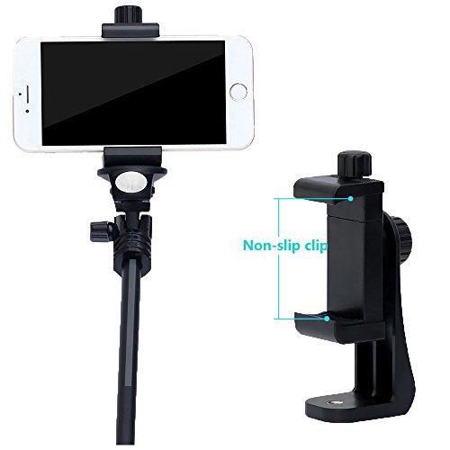 Bingolar Cellulare Supporti Treppiedi Pinza Regolabile per Treppiede Bastone Selfie Monopiede,Universale Smartphone cellulare Supporto, 1/4