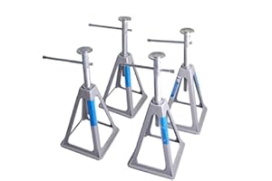 4 Stück Alu Stützbock Wohnwagenstützen Stützböcke höhenverstellbar KFZ Wohnwagen Ständer Wohnmobil Anhänger bis 3600 kg Camping