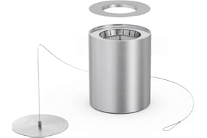 ‎HÖFATS höfats - Bio-Burner Spin 900 inklusive Eco-Ring - ersetzt Gelbrennstoffdose von Spin 90 - ermöglicht Gebrauch von höfats flüssig Bioethanol - längere Brenndauer und hellere Flamme