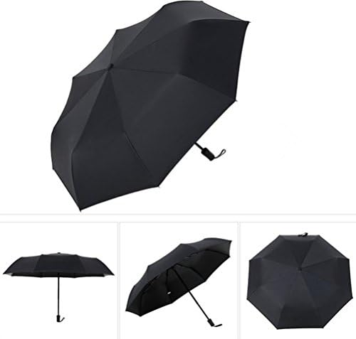 TYSlpl,Ultra-light, three fold, sun umbrella, black umbrella, push-pull, safe, switch, folding umbrella, umbrella,Hit cloth