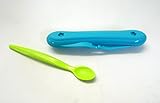  TUPPERWARE Kinder Soft-Futterlöffel mit Box türkis / limette C116 TupperCare Baby