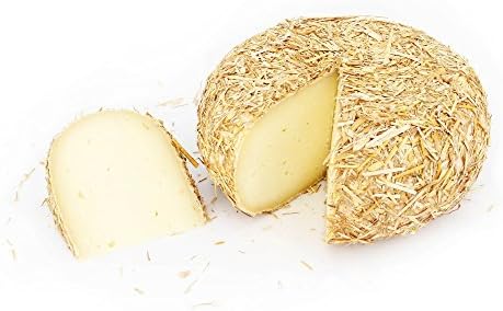 Whole Wheel 1200 gr (42 oz) - PECORINO Toscano DOP Cheese from CASENTINO - Seasoned in Straw rind - Made from Mountain Sheep's Milk - Shipped Directly from Italy
