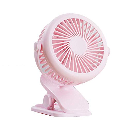 Vkoapy USB Mini Clip di Ventilatore da tavolino tenuto in Mano Portatile del condizionatore d'Aria Muto ruotante casa Strumento Estate Ufficio
