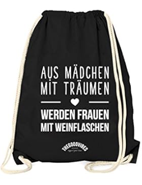 Turnbeutel MÄDCHEN MIT TRÄUMEN - STATEMENT TURNBEUTEL - 100% Baumwolle - HOCHWERTIG BEDRUCKT - THEGOODVIBES
