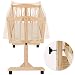 TecTake Complete baby crib bedding set canopy fits rocking / swinging cradle - different colours - (Blue)