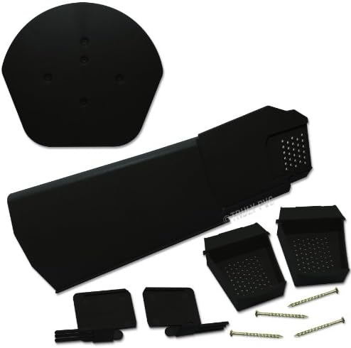 Complete Kit of 12 x Black Klober Uni-Click Dry Verge Units + Domed Apex End Closure + Starter Pack - Kit sizes 10 to 40 Available