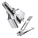Manual Nose Hair Trimmer, PChero Stainless Steel Manual Nose Hair Clipper with a Free Nail Clipper