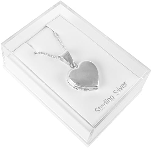 Premium 925 Sterling Silver Heart Shaped Locket Pendant