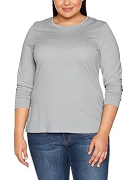Ulla Popken Große Größen Damen Basic Langarmshirt Rundhals