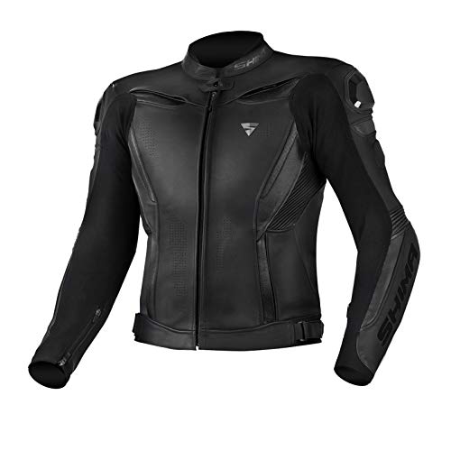 SHIMA CHASE Veste de protection en cuir pour moto Noir 52