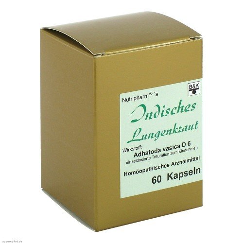 Preisvergleich Produktbild Indisches Lungenkraut Kapseln 60 stk