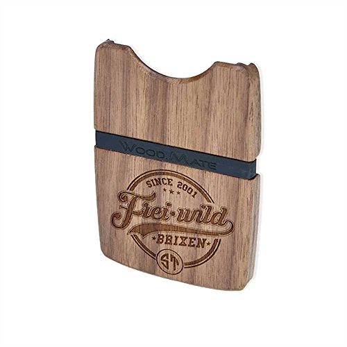 Preisvergleich Produktbild Frei.Wild - Wood.Mate Nussholz Brieftasche mit Gummi