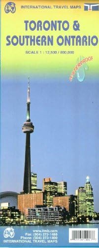 Toronto & Ontario Southern, CA itm r/v (r) wp 1/12.5-1/800 (International Travel Maps)