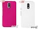 For Motorola Moto G 4th Gen Plus [COMBO OFFER]: Unistuff™ Matte Finish Hard Shell Ultra Thin Bumper Back Case Cover for Motorola Moto G 4th Gen / Moto G4 / Moto G Plus, 4th Gen / Moto G4 Plus (Pink, White) RS.299.00