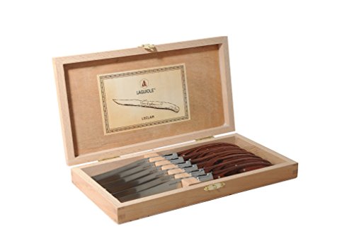 6 Steakmesser LAGUIOLE L´ECLAIR NEU+OVP in der Holz-Schatulle