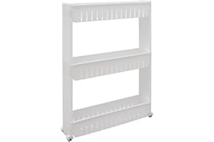 CASÂME Carrito De Almacenaje con Ruedas Ahorro De Espacio 3 Niveles