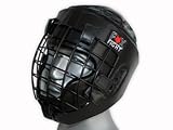 FOX-FIGHT KOPFSCHUTZ MIT METALLGITTER FRONT MASKE GITTER...