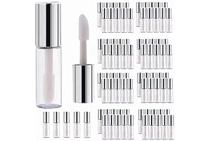 ANGGREK Lipgloss Behälter, 45 sztuk 1,2 ml Mini Lippenpflegestift Rohre Behälter Lippenstifthülsen zum Selbst Befüllen dla Lippenstift Proben Reise Zubehör Reise