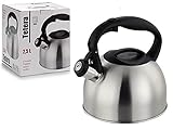 Medidas: 19x19x22cm Dream Hogar Tetera acero inox 2,5L asa plastico
