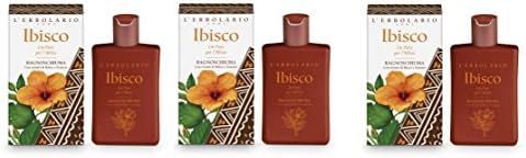 The ERBOLARIO – Hibiscus Bagnoschiuma 250 ml – 3 Packs – Almond, Coconut, Ginger, Dry Skin
