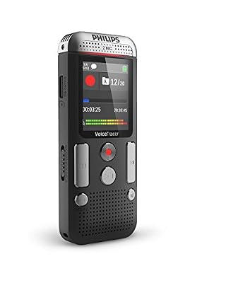 Philips Voice Tracer DVT2510 Dictaphones Connexion PC, Type de Stockage: Mémoire Interne, Activation Vocale, Enregistreur MP3
