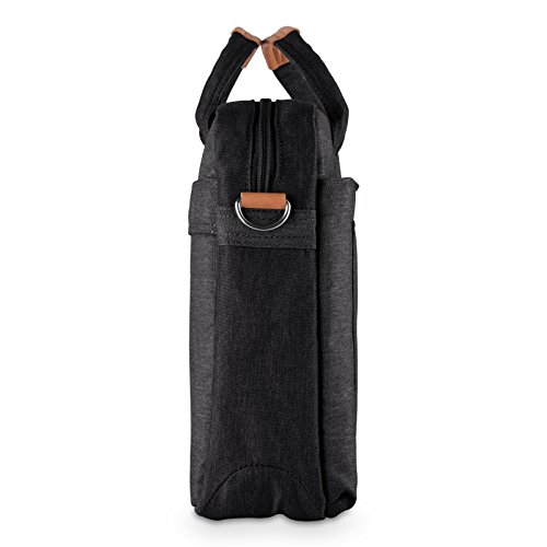 E-Tree 13-13.3 zoll laptoptasche Aktentaschen Handtasche Tragetasche Schulter tasche notebooktasche Laptop sleeve laptop hülle für bis zu 13-13.3 zoll Laptop Dell Alienware / Macbook / Lenovo / HP,Schwarz - 9