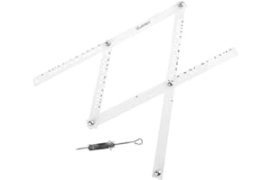 PERFECLAN Clear Pantógrafo Herramienta de dibujo Plegable 10 veces Ingeniero de regla para la Escritura