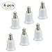 Produktbild 6 Pack e14 adapter e14 auf 27 6er Lampensockel Lampenfassung Adapter Konverter E14 Fassung auf E27 Sockel Lampenadapter Lampensockeladapter für LED Halogen Energiespar Lampe