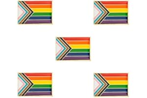 SINWINKORI 5 Stück Fortschritt Stolz Abzeichen Brosche Emaille Anstecknadel