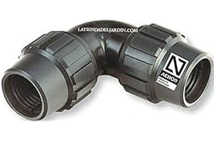 Codo Suinga Uguale PE 20mm | Certificato AENOR | Idraulica, irrigazione e lavori | Accessorio per tubi in polietilene nero