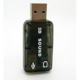 Onogal Carte son USB 5.1 3D externe Adaptateur audio et micro Virtual DJ 2253