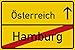 Produktbild vanva Hamburg Ortsschild Österreich Party Schild Urlaub Zubehör Dekoration Gadget Freund Freundin Geschenkidee Deko Reisebüro Männer und Frauen Geschenke Party Deko Fotobox Requisite