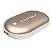 Produktbild Four Heart Wiederaufladbare Handwärmer/Power Bank, Double-Side 5200mAh USB/USB-C Handwärmer elektrisch Taschenwärmer für iPhone, Samsung Galaxy und mehr (Gold(USB))