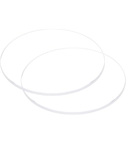 Produktbild von PATIKIL 4er Set Uhrglas 75mm – Hochtransparent, Abgeschrägte Kanten, Für Labor & Chemie