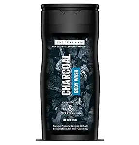 THE REAL MAN Charcoal Body Wash 500ml | Made in India.